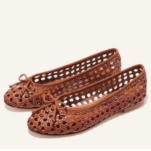 Margaux woven leather ballet flats size 38